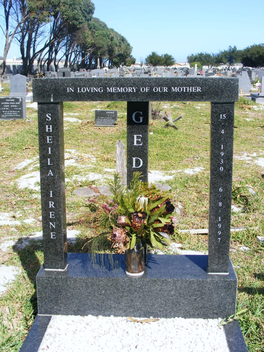 GEDU? Sheila Irene 1930-1997