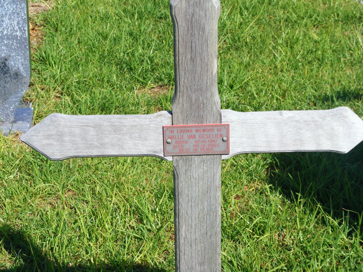 GESELIEN Willie, van 1947-2002