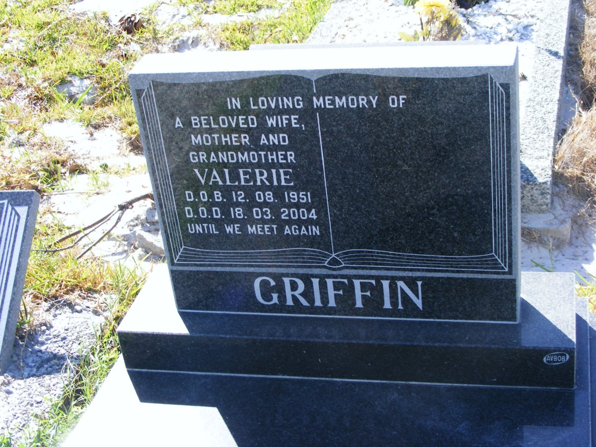 GRIFFIN Valerie 1951-2004