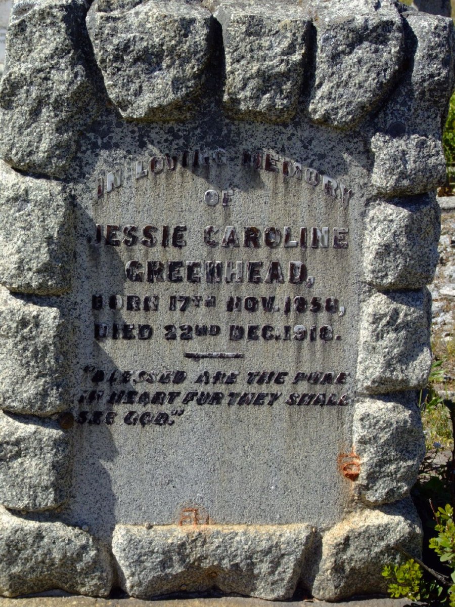 GREENHEAD Jessie Caroline 1858-1918