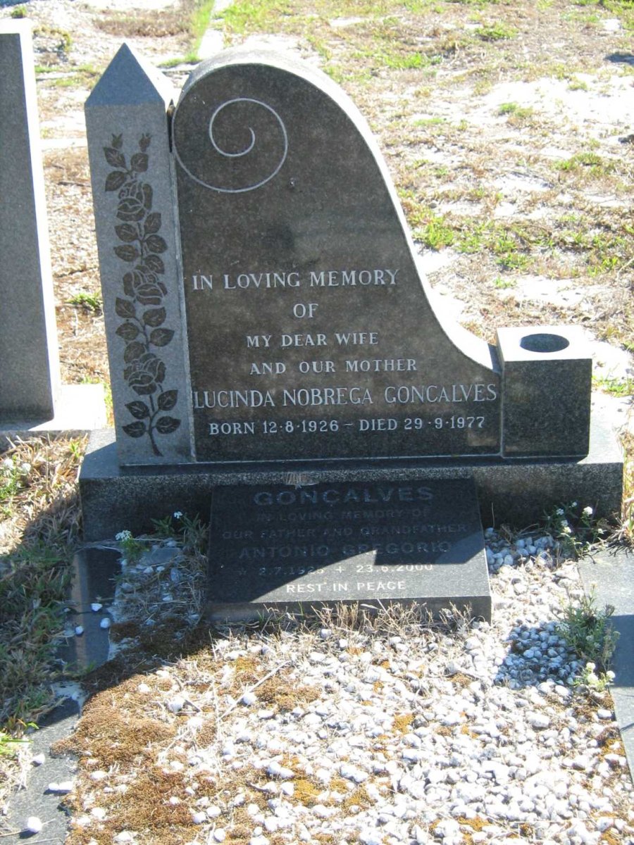 GONCALVES Antonio Gregorio 1926-2000 &amp; Lucinda Nobrega 1926-1977