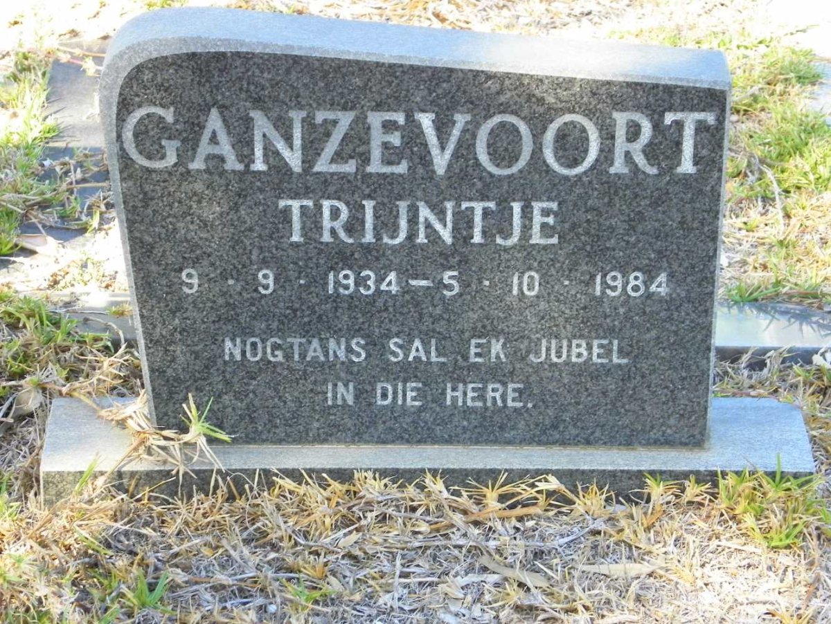 GANZEVOORT Trijntje 1934-1984