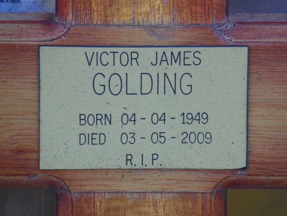 GOLDING Victor James 1949-2009