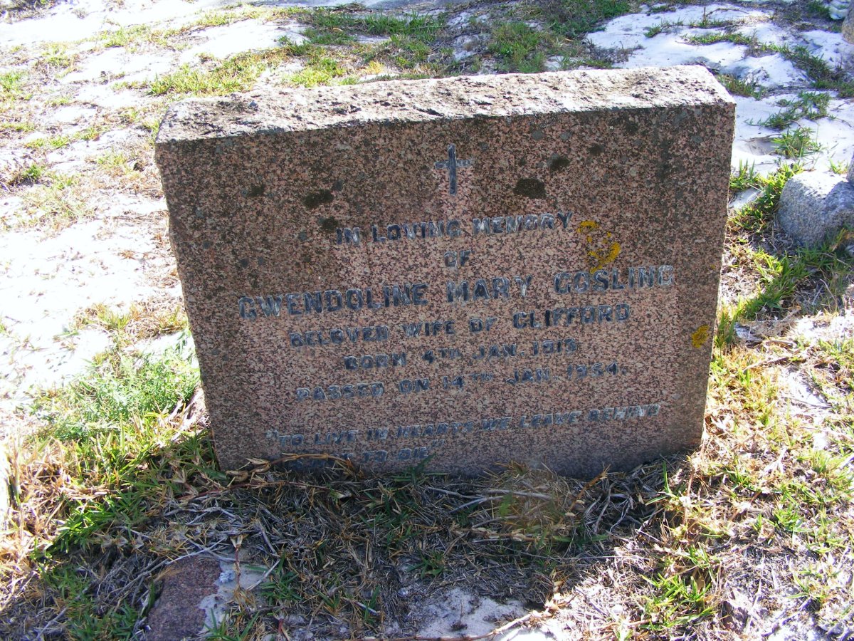 GOSLING Gwendoline Mary nee RAWLINS 1913-1954