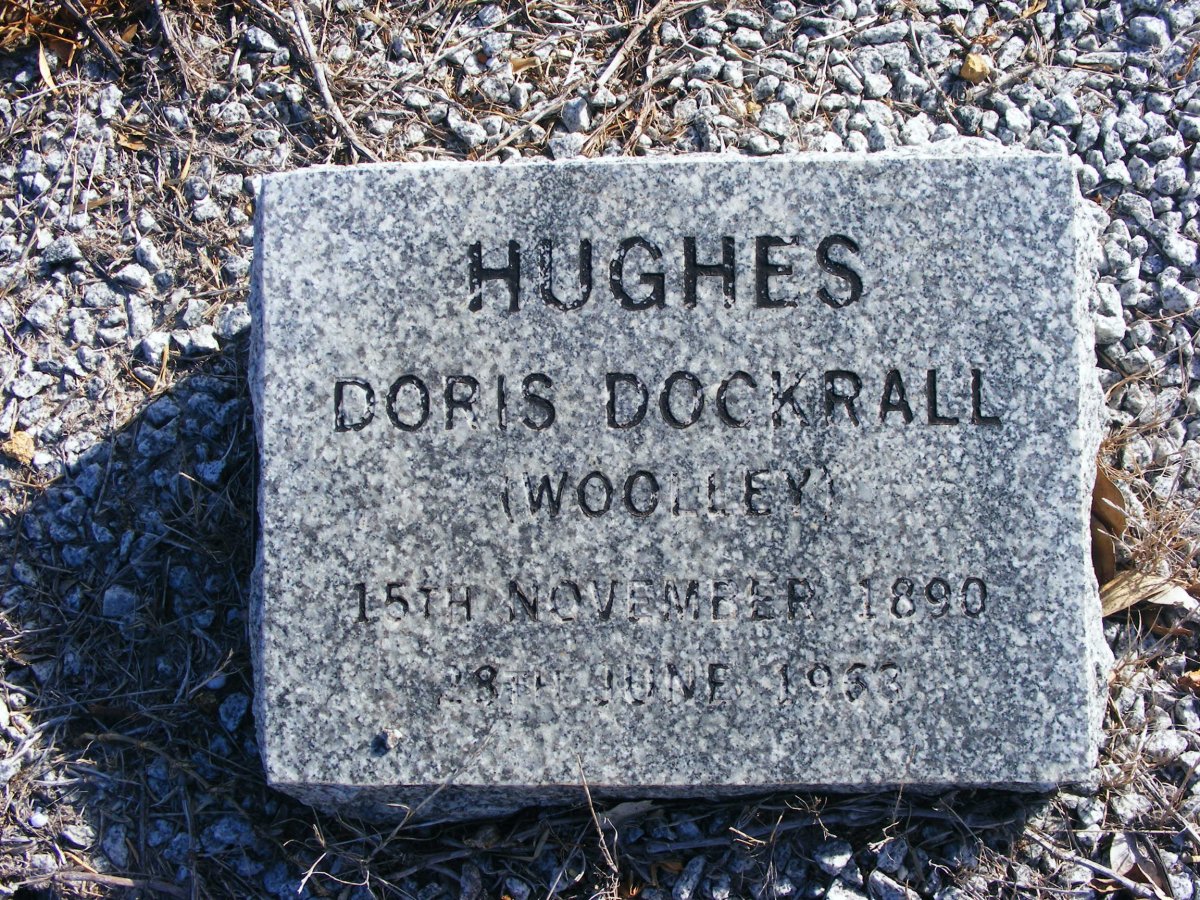 HUGHES Doris Dockrall nee WOOLLEY 1890-1963