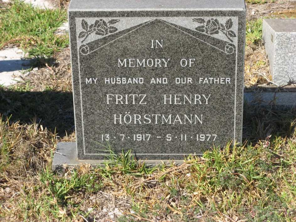 HORSTMANN Fritz Henry 1917-1977