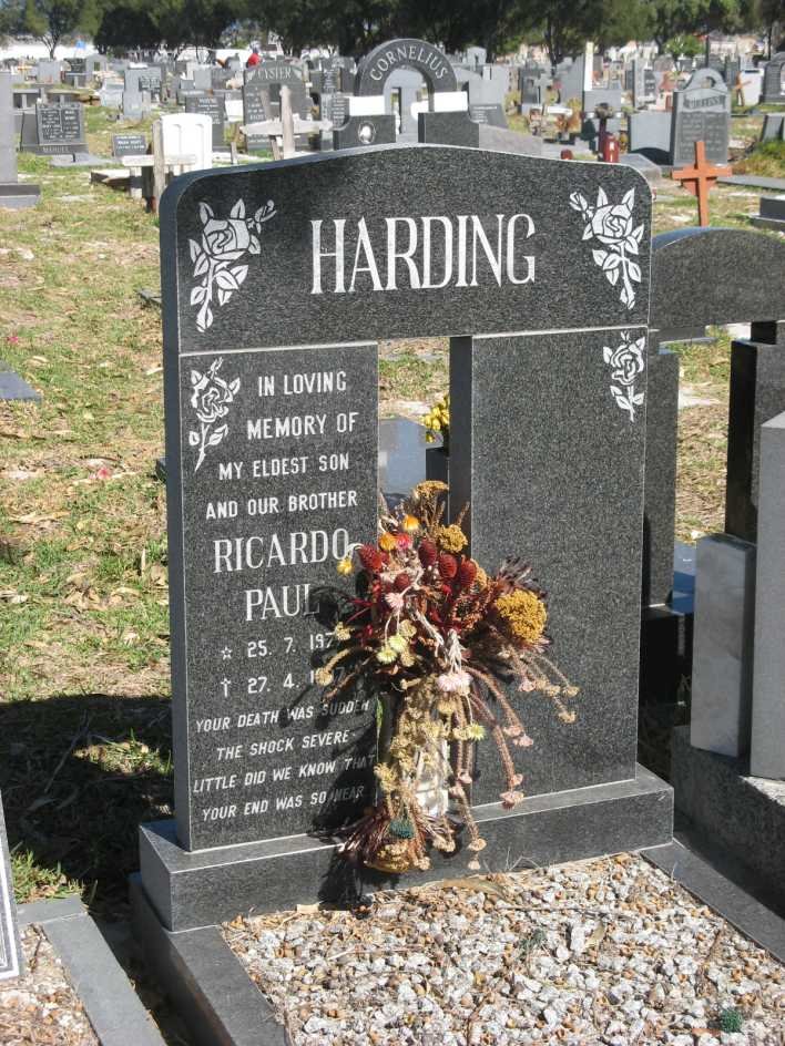 HARDING Ricardo Paul 197?-19?7