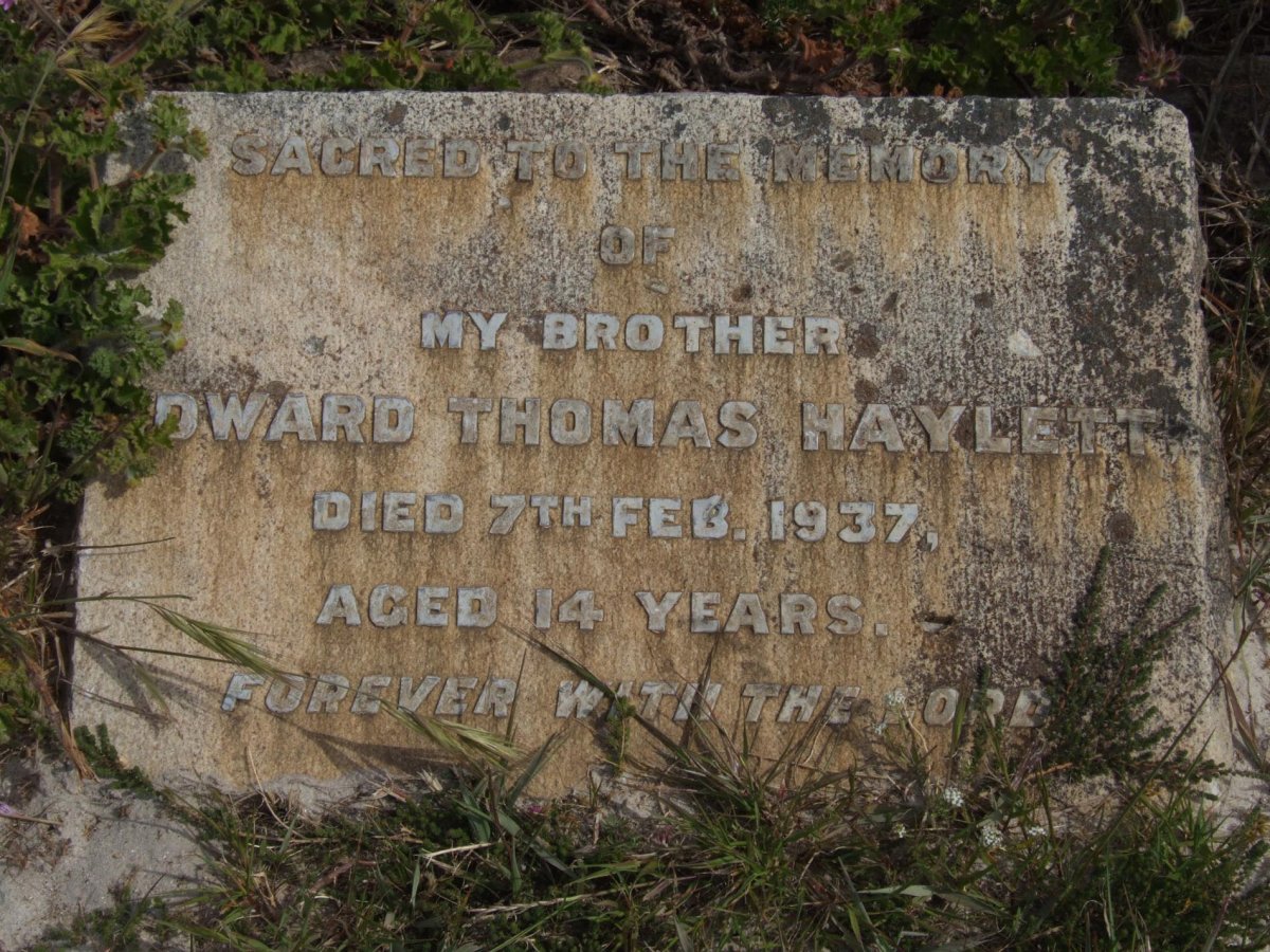 HAYLETT Edward Thomas -1937