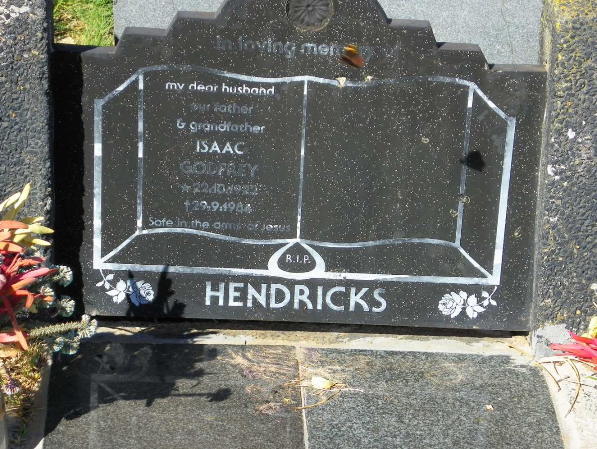 HENDRICKS Isaac Godfrey 1922-1984
