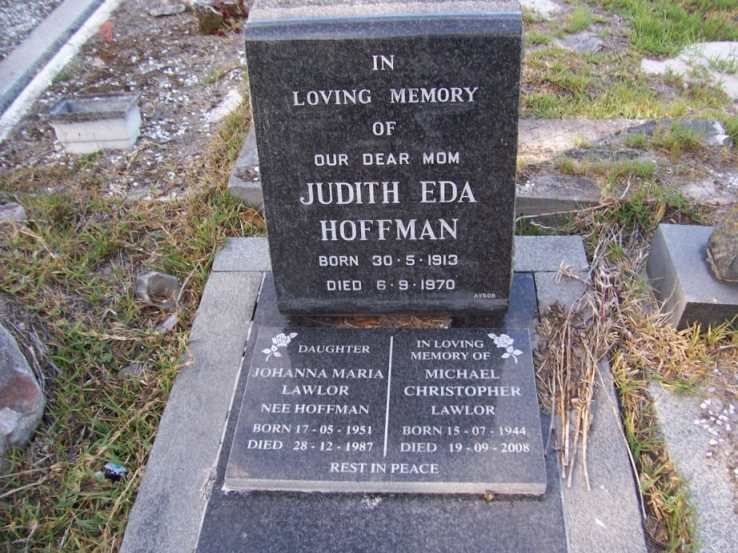 HOFFMAN Judith Eda 1913-1970 :: LAWLOR  Johanna Maria nee HOFFMAN 1951-1987