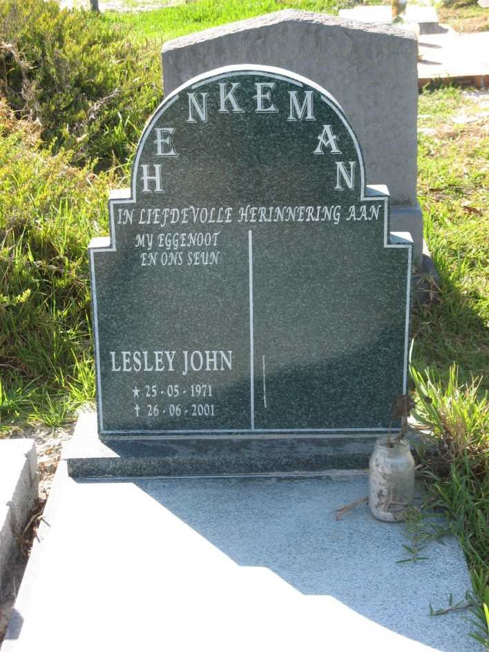 HENKEMAN Lesley John 1971-2001