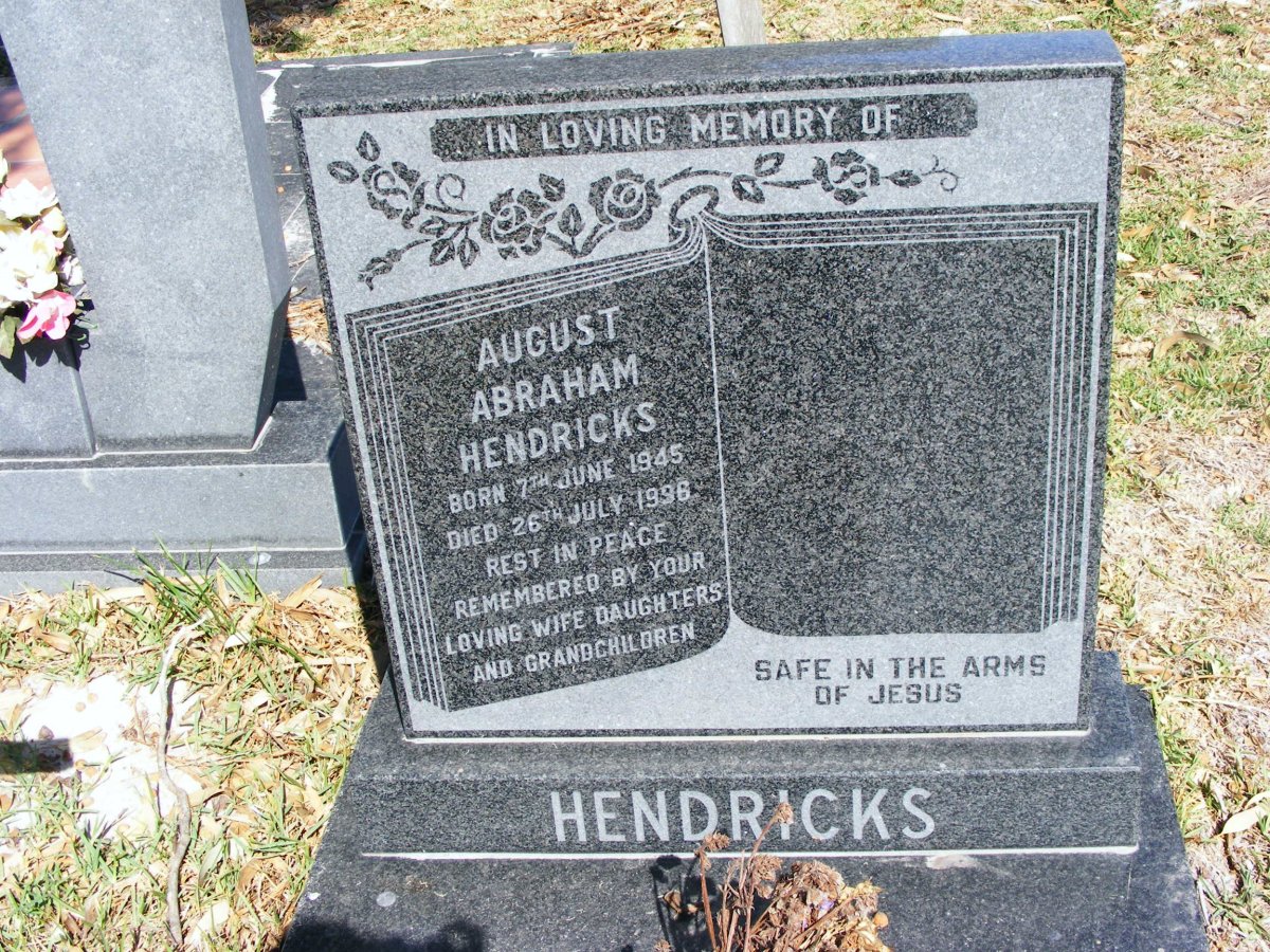 HENDRICKS August Abraham 1945-1996