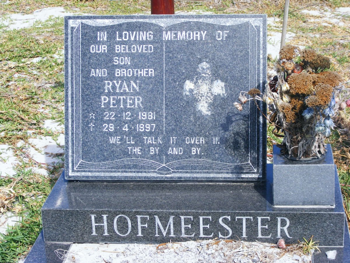 HOFMEESTER Ryan Peter 1981-1997