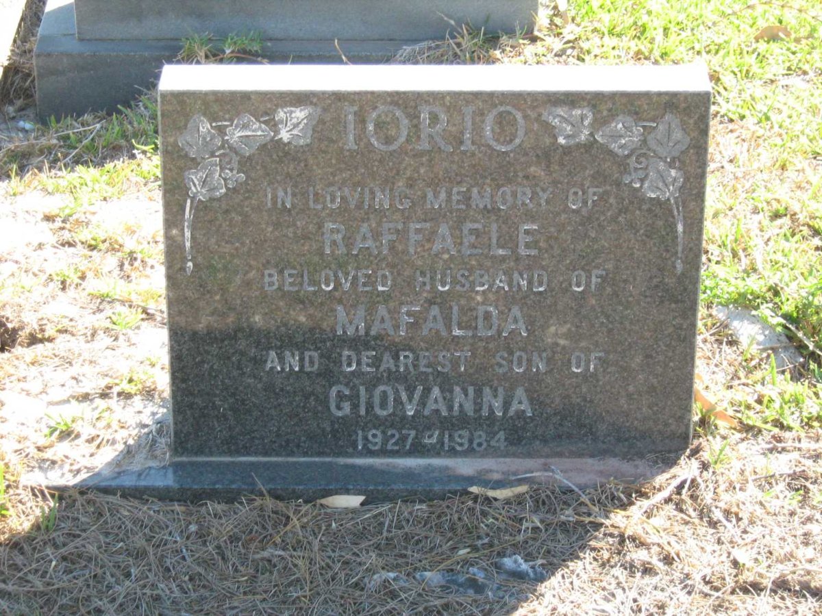 IORIO Raffaele 1927-1984