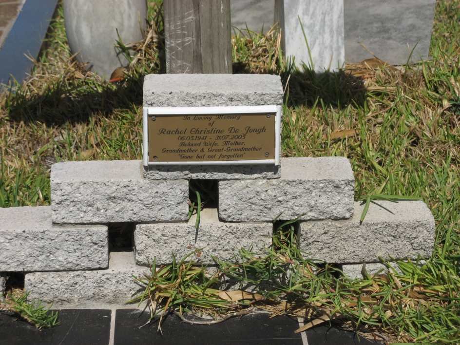 JONGH Rachel Christine, de 1941-2005
