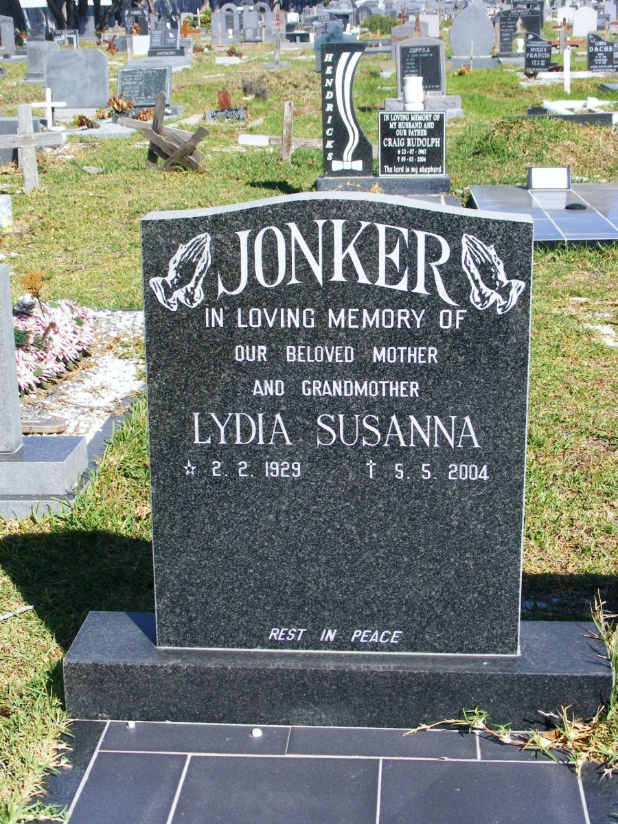 JONKER Lydia Susanna 1929-2004