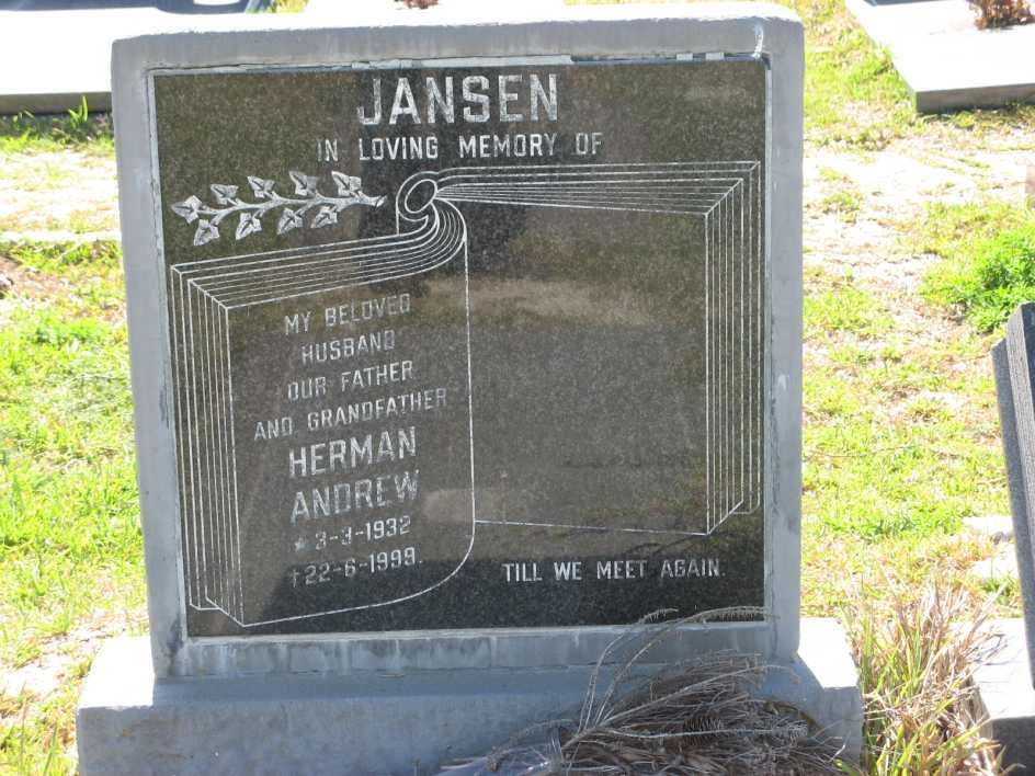 JANSEN Herman Andrew 1932-1999