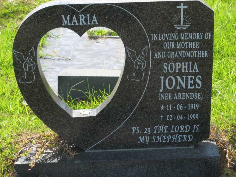 JONES Sophia nee ARENDSE 1919-1999