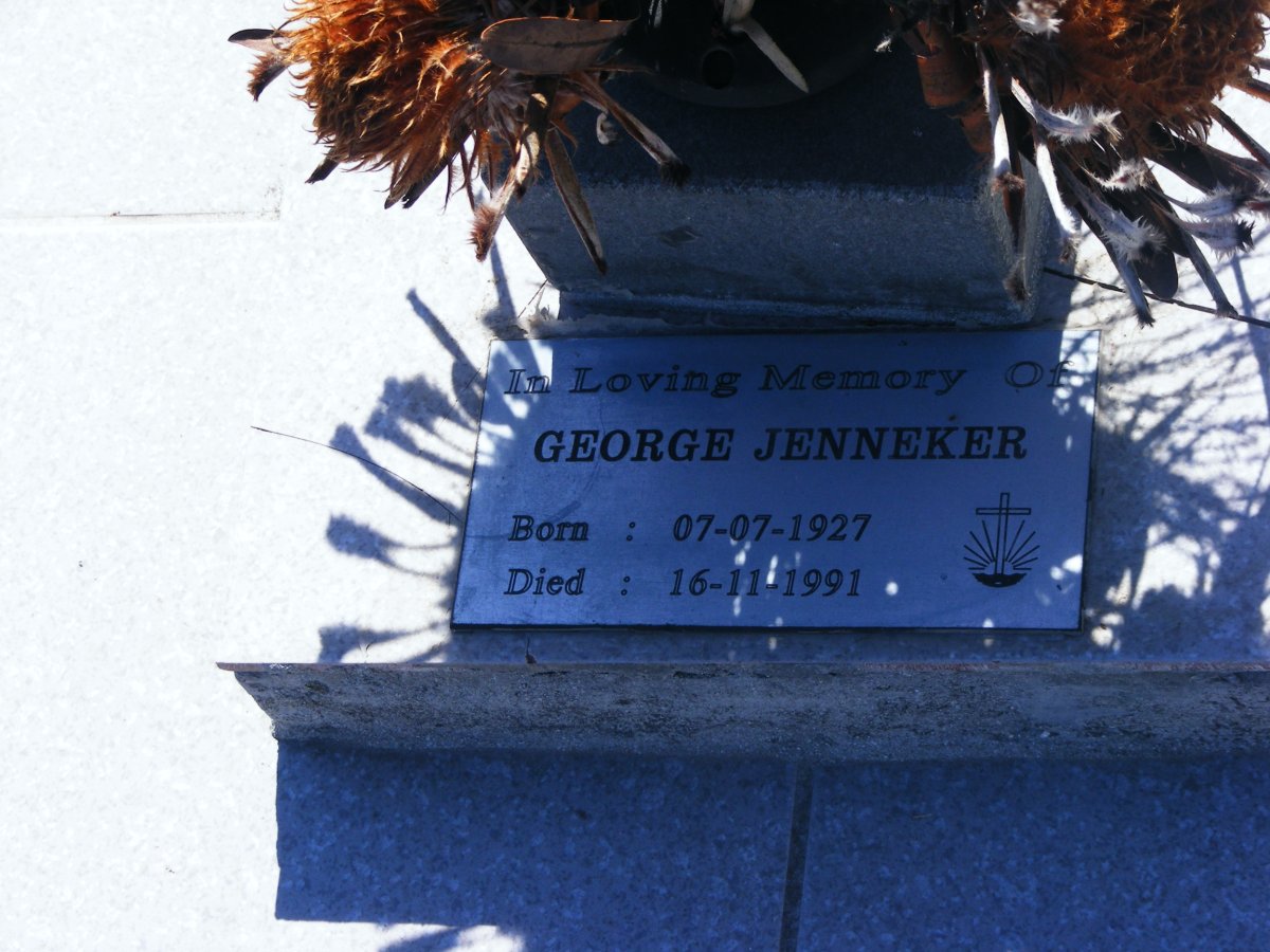 JENNEKER George 1927-1991