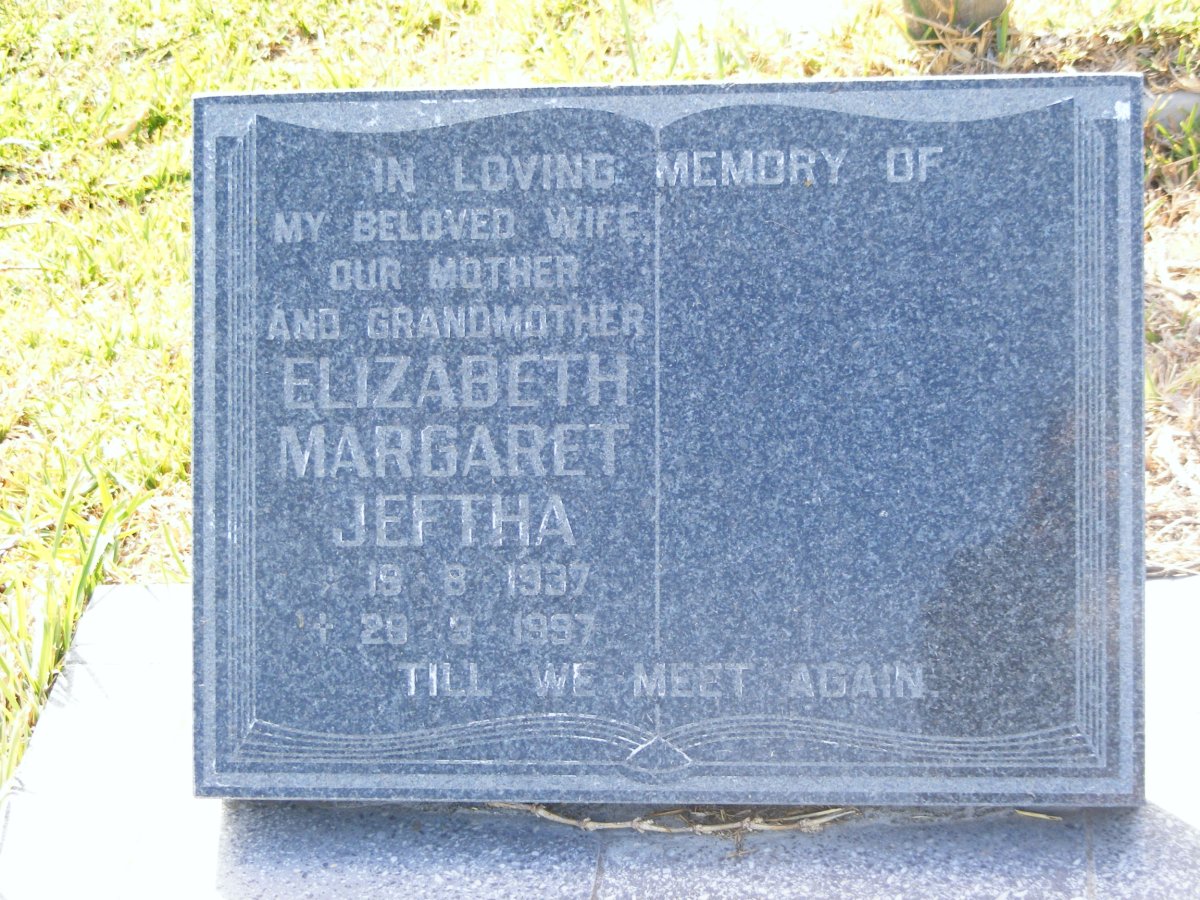 JEFTHA Elizabeth Margaret 1937-1997
