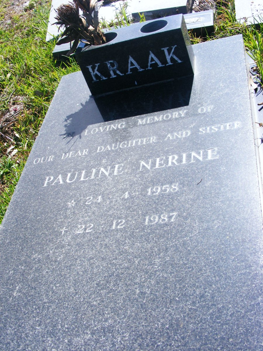 KRAAK Pauline Nerine 1958-1987