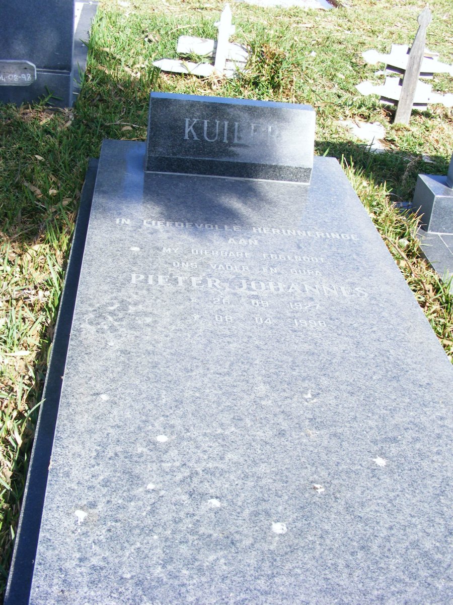 KUILER Pieter Johannes 1927-1998