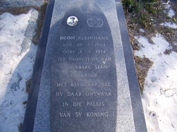 KLEINHANS Deon 1954-1974