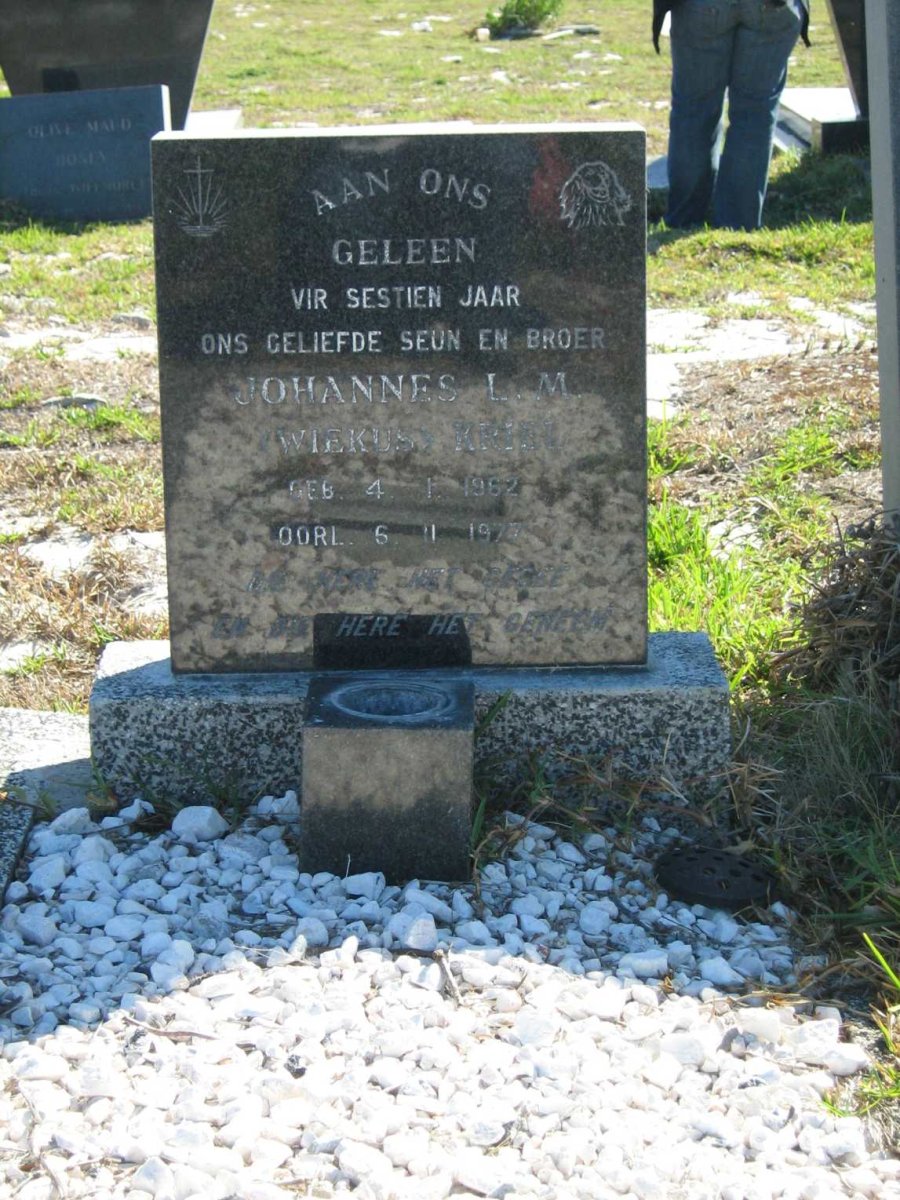 KRIEL Johannes L.M. Wiekus 1962-1977