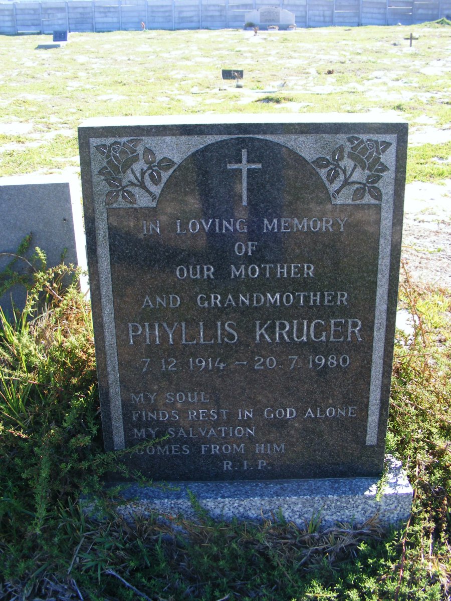 KRUGER Phyllis 1914-1980