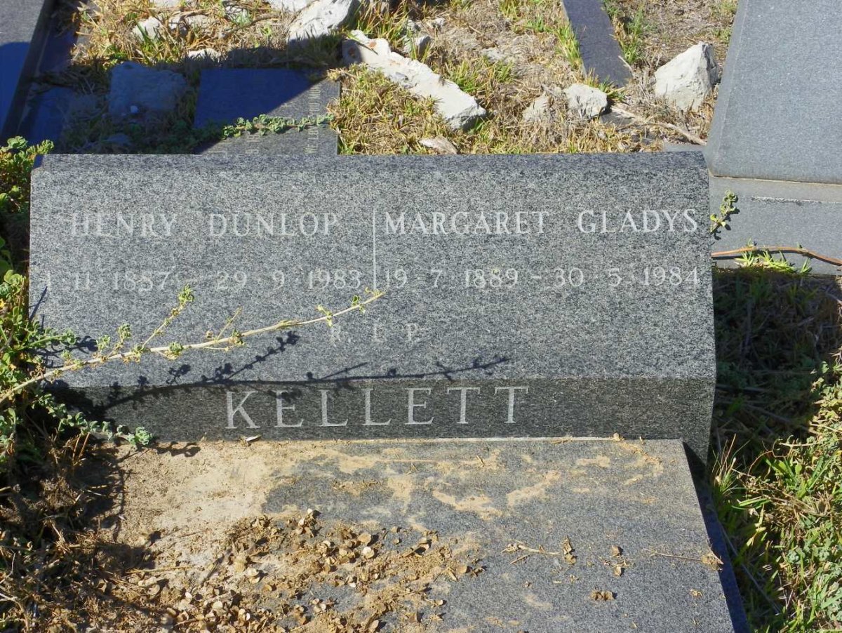 KELLETT Henry Dunlop 1887-1983 &amp; Margaret Gladys 1889-1984