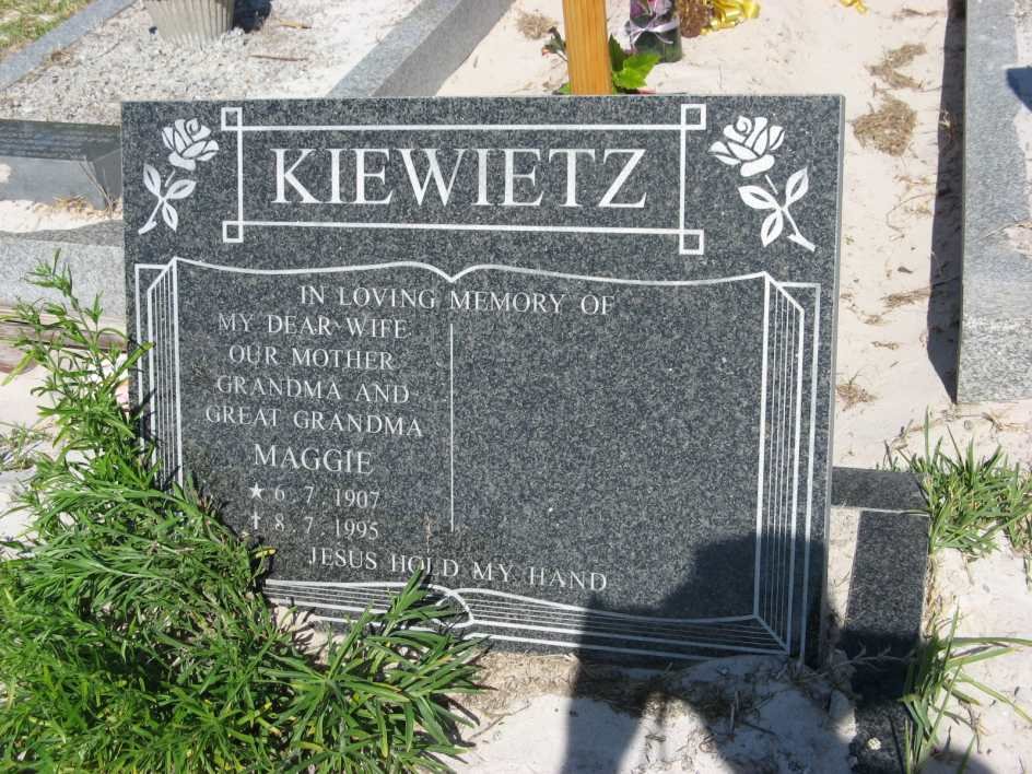 KIEWIETZ Maggie 1907-1995