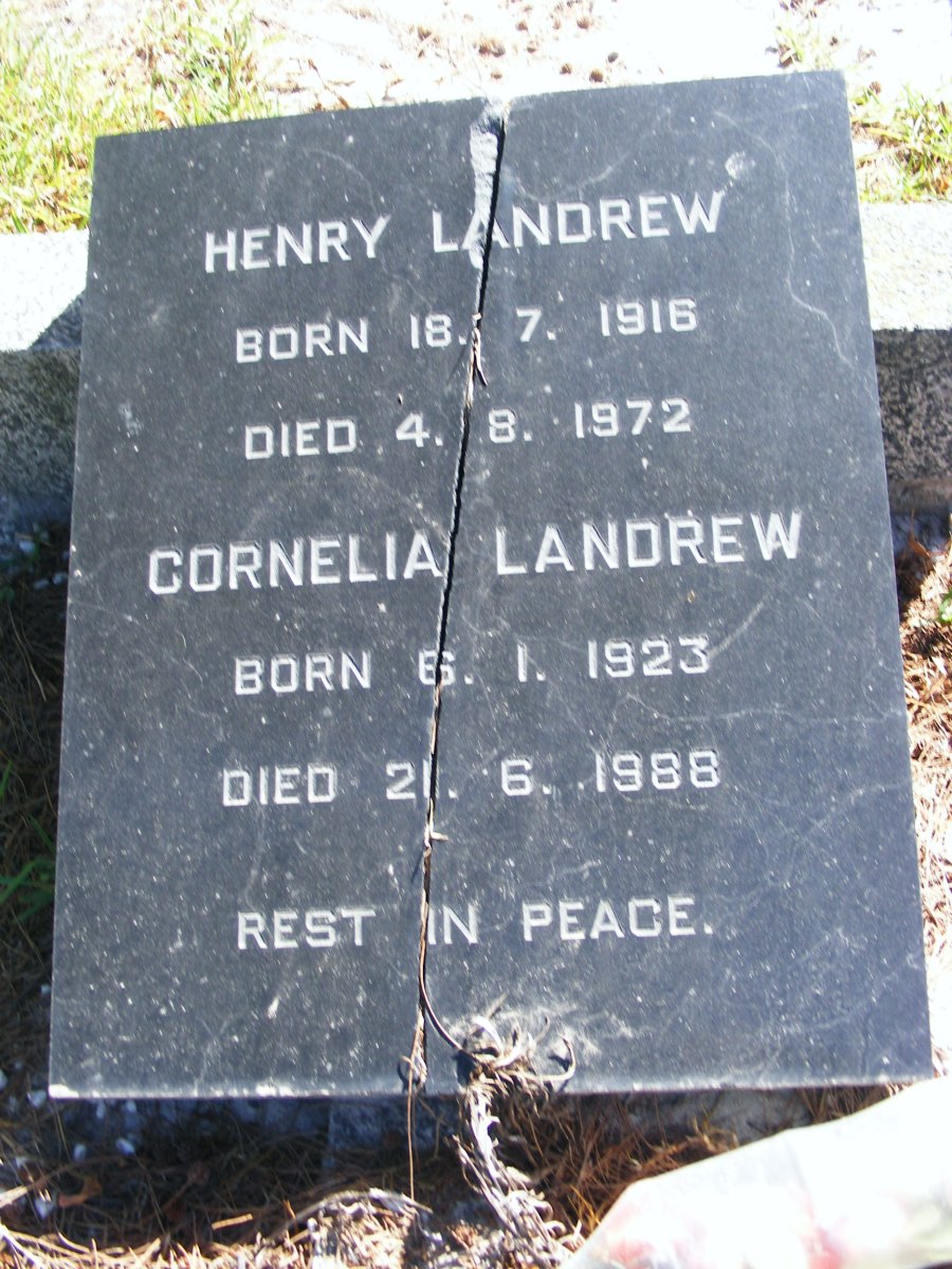 LANDREW Henry 1916-1972 &amp; Cornelia 1923-1988