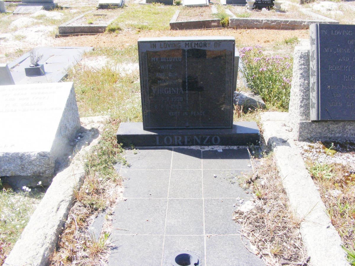 LORENZO Virginia 1939-1993