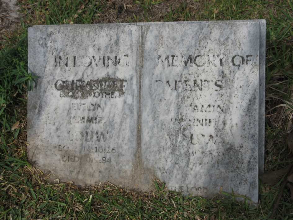 LOUW ? &amp; Evelyn 1926-1984