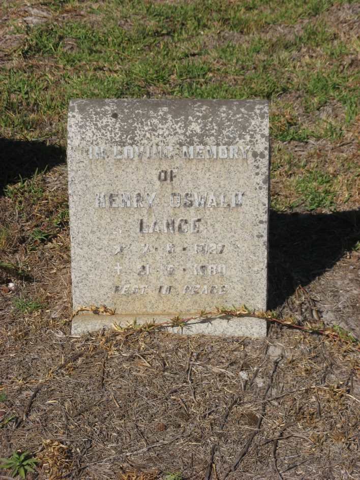 LANGE Henry Oswald 1927-1960