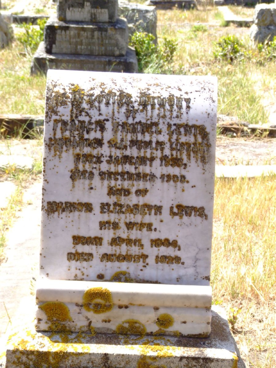LEWIS Francis Samuel 18??-190? &amp; Marion Elizabeth 1846-1929