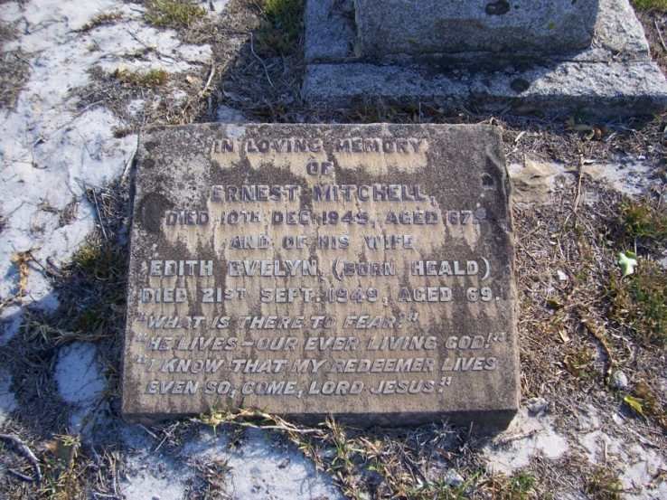 MITCHELL Ernest -1945 &amp; Edith Evelyn HEALD -1949