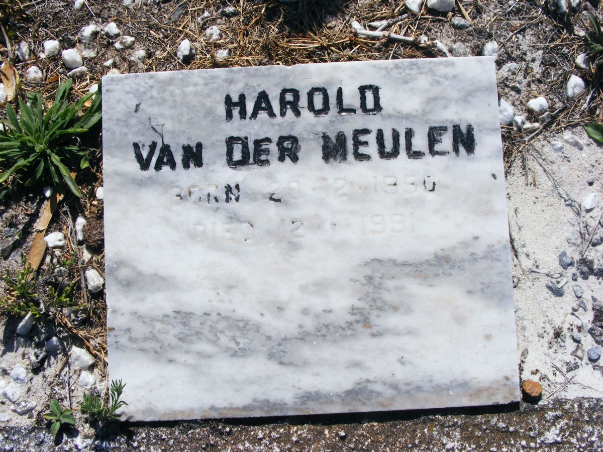 MEULEN Harold, van der 1950-1991