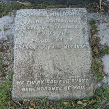 MILLIGAN Bessie nee WAGSTAFF -1962