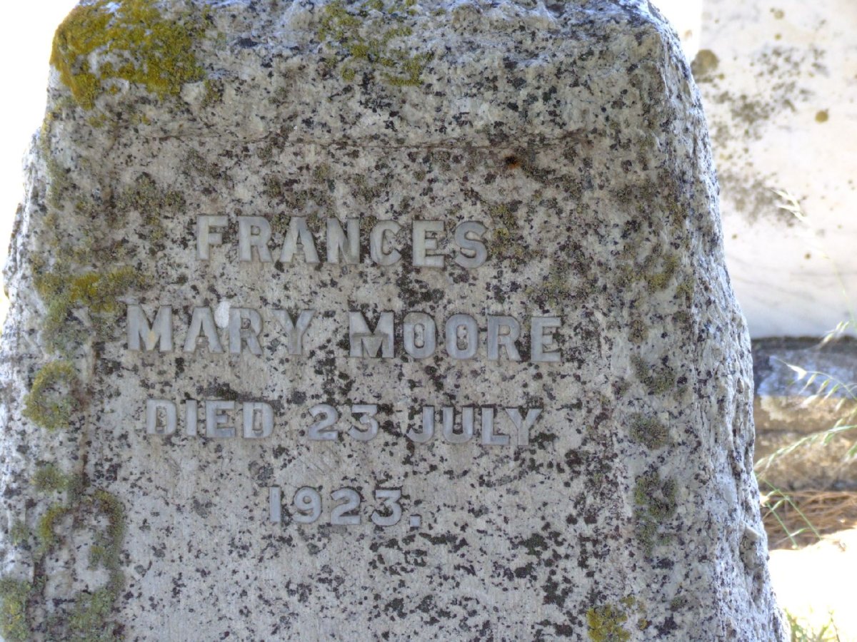MOORE Frances Mary -1923