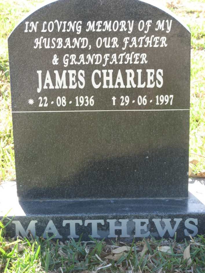 MATTHEWS James Charles 1936-1997