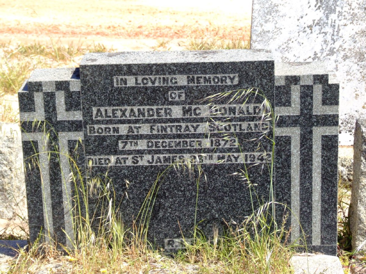 McDONALD Alexander 1872-1942