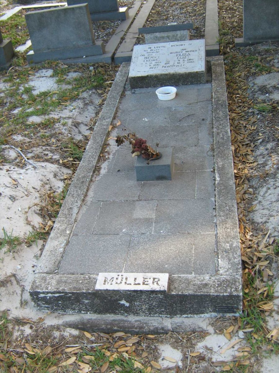 MULLER Henry 190?-1982 &amp; Eliza 1906-1992
