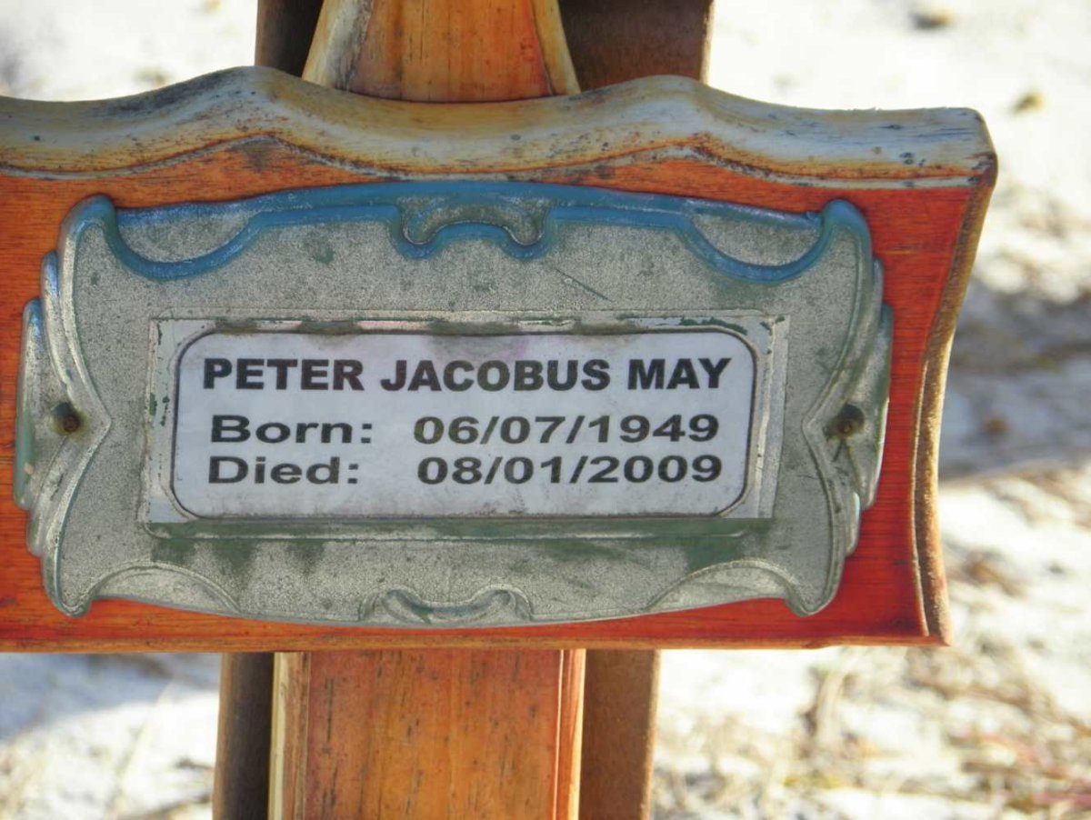 MAY Peter Jacobus 1949-2009