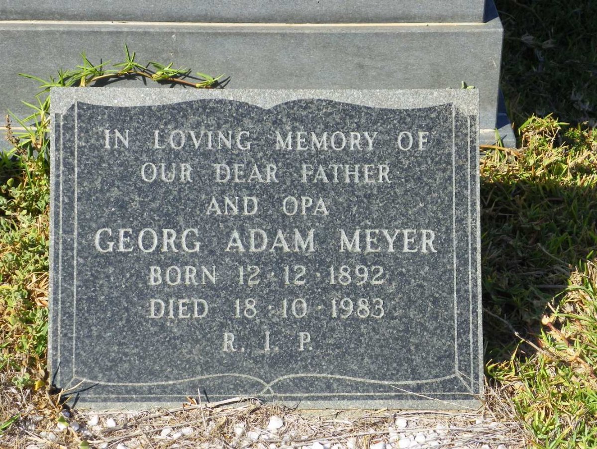 MEYER Georg Adam 1892-1983