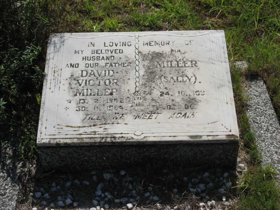 MILLER David Victor 1942-1984 &amp; Sally -1995