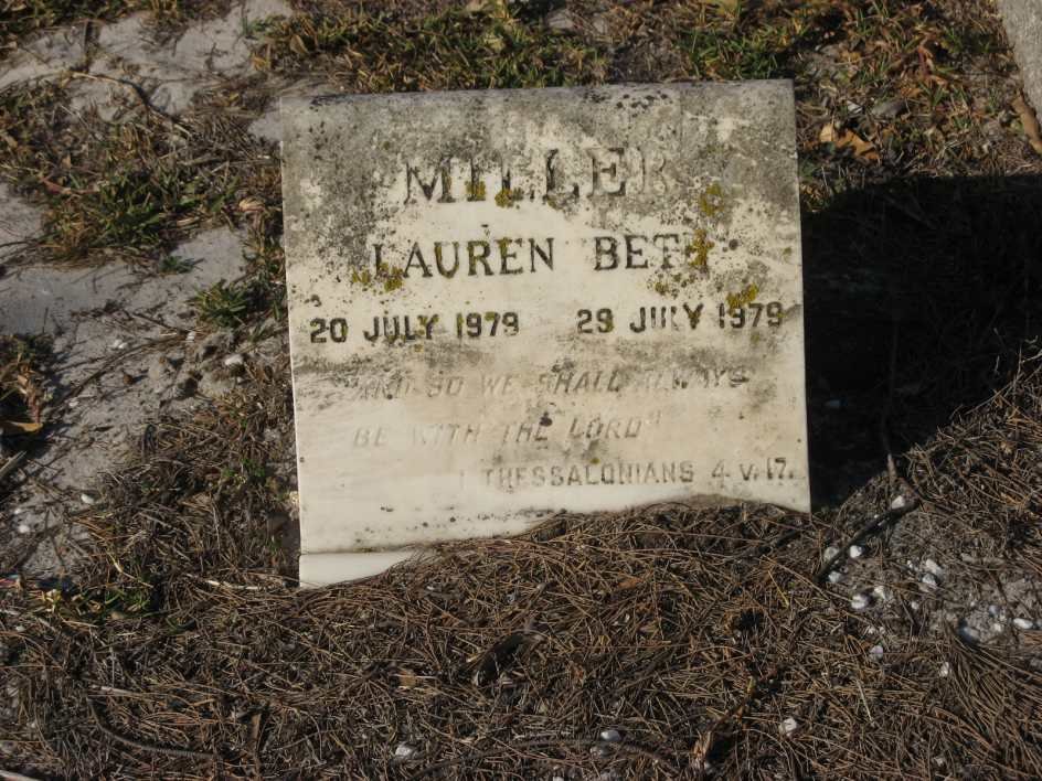 MILLER Lauren Beth 1979-1979