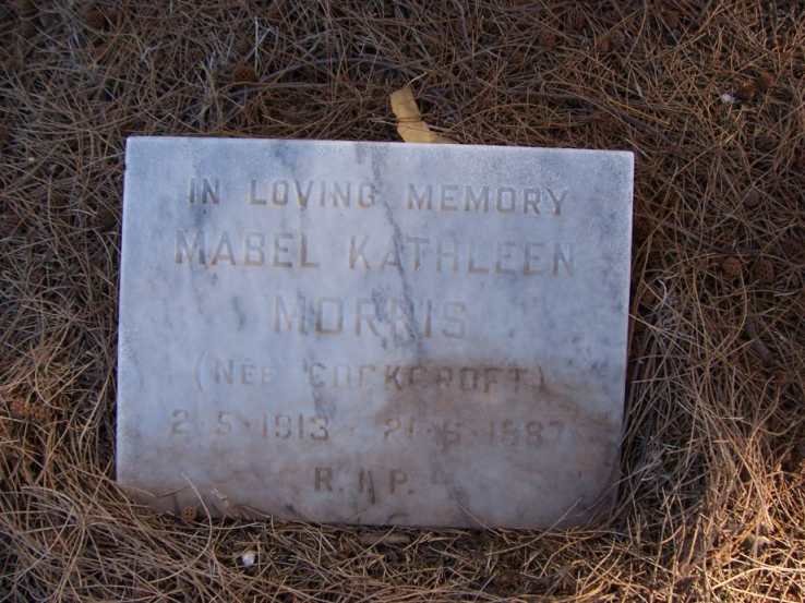 MORRIS Mabel Kathleen nee COCKCROFT 1913-1987
