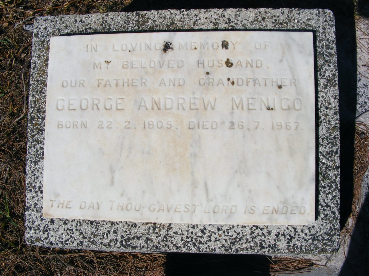MENIGO George Andrew 1905-1967