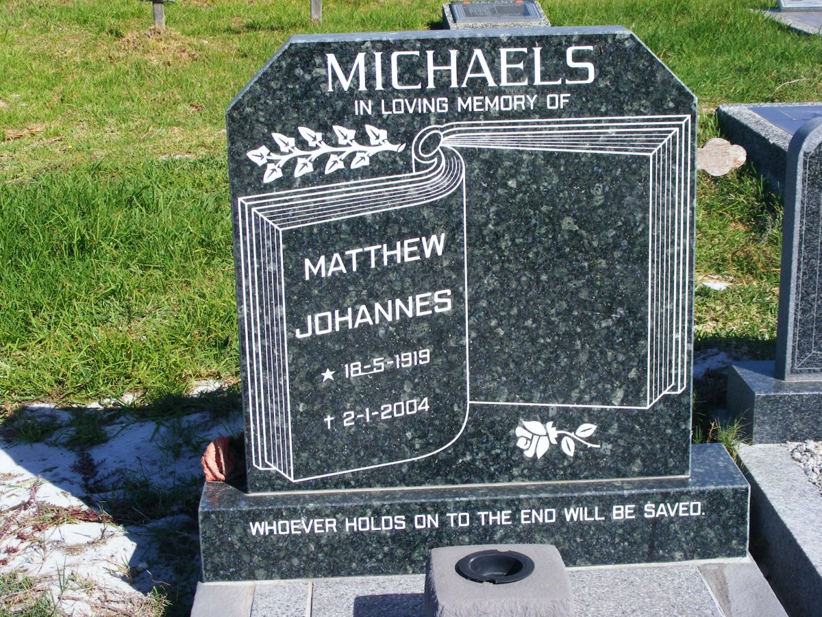 MICHAELS Matthew Johannes 1919-2004